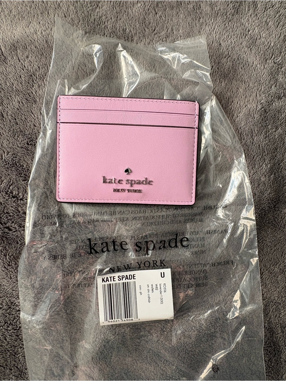 kate spade Lilac Leather Card Holder